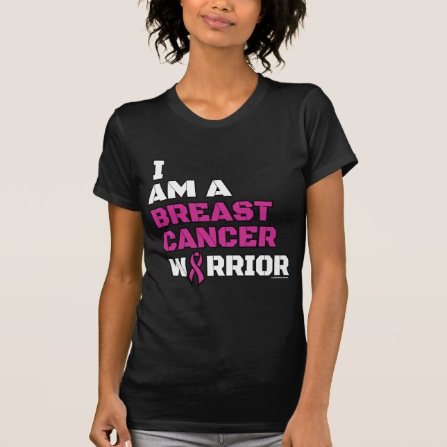 Warrior/Block/I am...Breast Cancer T-Shirt (Front)