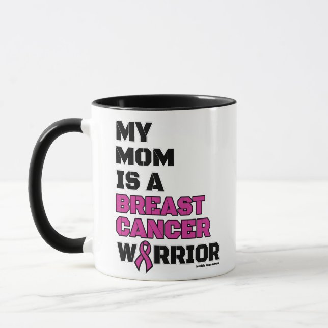Warrior/Block/Mum...Breast Cancer Mug (Left)