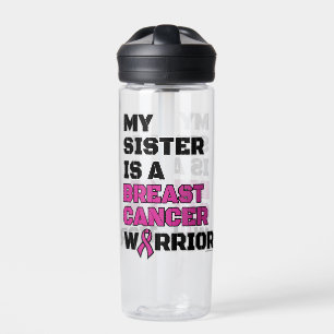 Warrior/Block/Sister...Breast Cancer Water Bottle