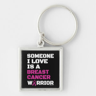 Warrior/Block/Someone I Love...Breast Cancer Key Ring