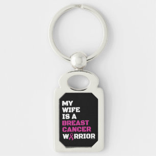 Warrior/Block/Wife...Breast Cancer Key Ring