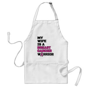 Warrior/Block/Wife...Breast Cancer Standard Apron