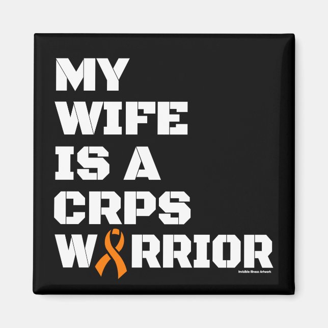 Warrior/Block/Wife...CRPS Magnet (Front)