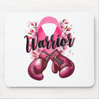 Warrior Boxing Gloves Pink Ribbon Breast Cancer Aw Mouse Pad