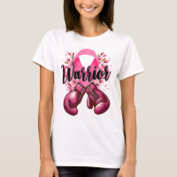 Warrior Boxing Gloves Pink Ribbon Breast Cancer Aw
