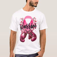 Warrior Boxing Gloves Pink Ribbon Breast Cancer Aw