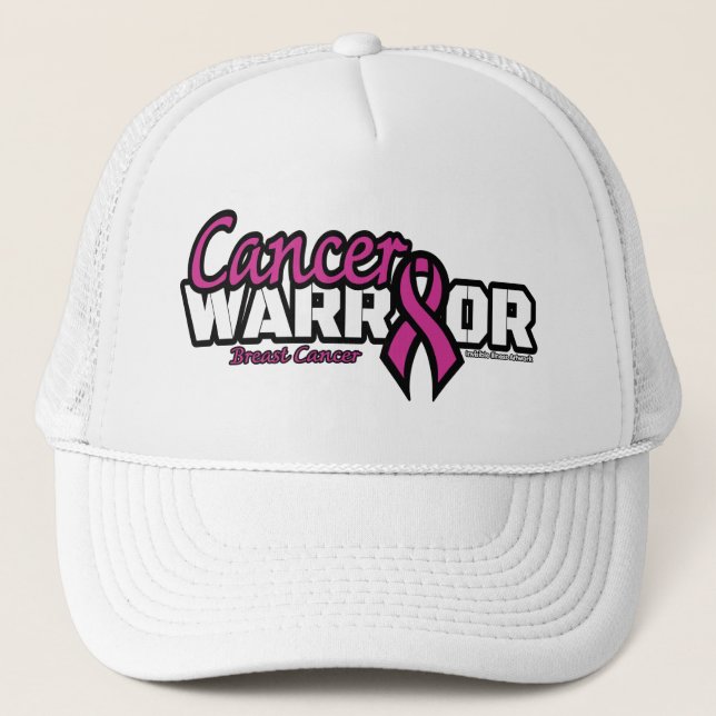Warrior...Breast Cancer Trucker Hat (Front)