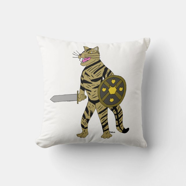 Warrior Cat Cushion (Front)