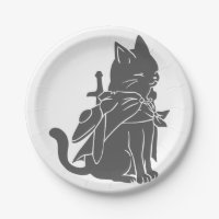 Warrior cat silhouette - Choose background colour