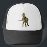 Warrior Cat Trucker Hat<br><div class="desc">Sonic_Zephs cat Eeny as a fantasy style warrior.</div>