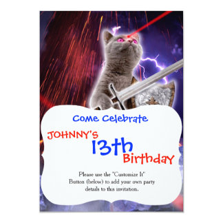 Warrior Cat Birthday Party Invitations 9