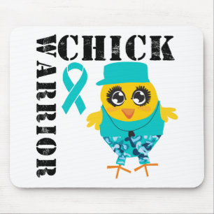 Warrior Chick Ovarian Cancer Mouse Pad