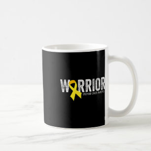 Warrior Childhood Cancer Awareness Ribbon Child Ki Coffee Mug
