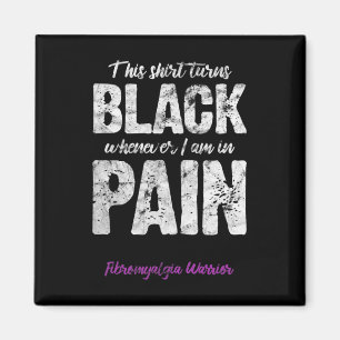 Warrior Chronic Pain Fibro Awareness Distressed Magnet