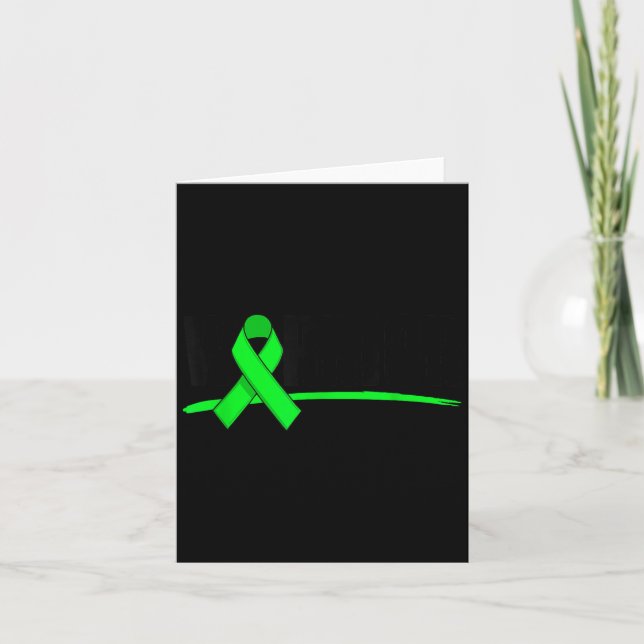 Warrior Depression Anxiety Mental Health Awareness Card (Front)