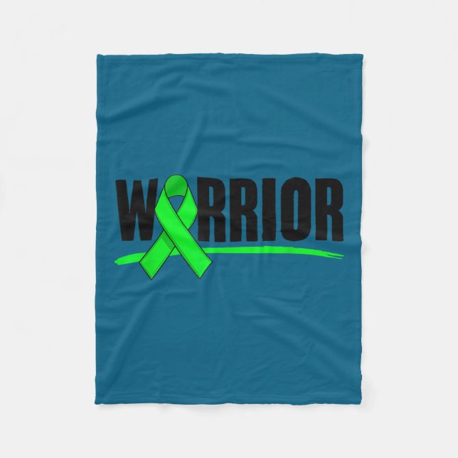 Warrior Depression Anxiety Mental Health Awareness Fleece Blanket (Front)