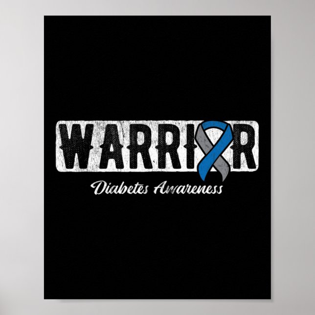 Warrior Diabetes Awareness  Poster (Front)