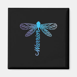 Warrior Dragonfly Suicide Prevention Mental Health Magnet