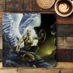 Warrior Fantasy Angel Sword Jigsaw Puzzle