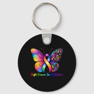 Warrior Fight Cancer In All And Every Colour Ribbo Key Ring