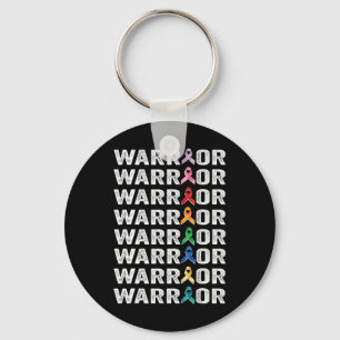 Warrior Fighter Cancer Survivor awareness world ca Key Ring