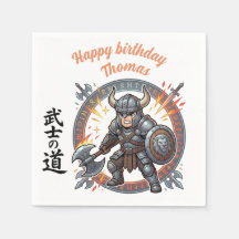 Warrior Fighter RPG Knight Anime Chibi Birthday