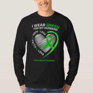 Warrior Fighter Women Wife Husband Kidney Disease T-Shirt