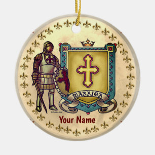 Warrior For Jesus Christian ornament