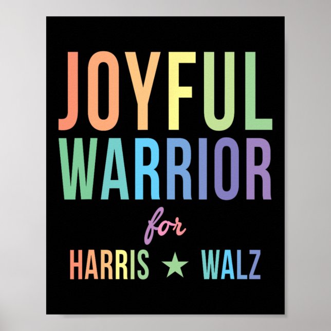 Warrior For Kamala Harris Tim Walz 2024 2  Poster (Front)