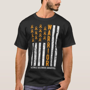 Warrior For Women And Men Multiple Sclerosis Aware T-Shirt