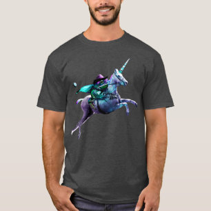 Warrior Frog Riding Unicorn T-Shirt