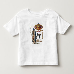 Warrior from Island of Guebe with items of Native Toddler T-Shirt