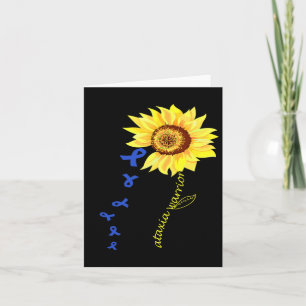 Warrior Fun Design Ataxia Awareness. Card