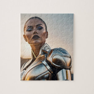 Warrior Girl of the Future Jigsaw Puzzle