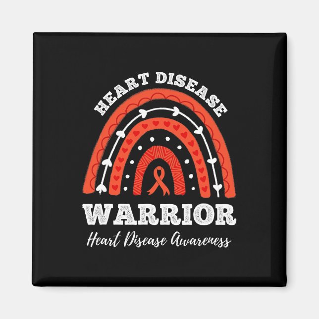 Warrior Heart Disease Awareness  Magnet (Front)