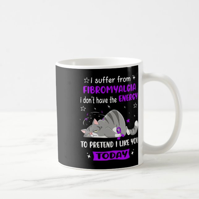 Warrior I Suffer From Fibromyalgia  Coffee Mug (Right)