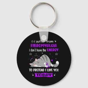 Warrior I Suffer From Fibromyalgia Key Ring