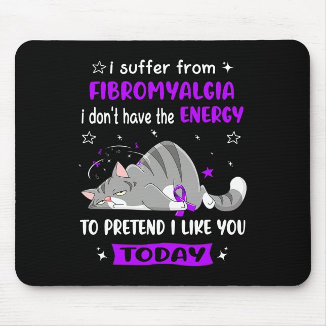 Warrior I Suffer From Fibromyalgia  Mouse Pad (Front)