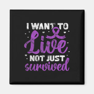 Warrior I Want To Live Not Just Survived Grunge Magnet