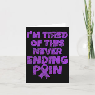 Warrior I'm Tired Of Never Ending Pain Grunge Card