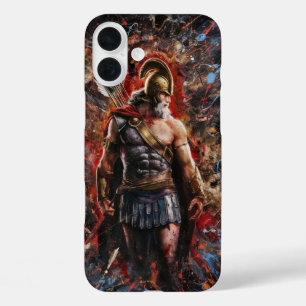 Warrior in Battle Stance iPhone 16 Plus Case