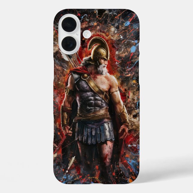 Warrior in Battle Stance Case-Mate iPhone Case (Back)