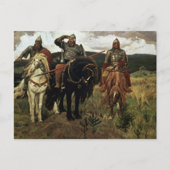 Warrior Knights, 1881-98 Postcard (Front)