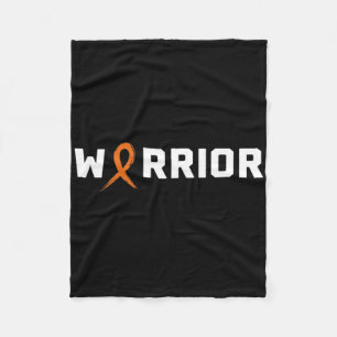 Warrior Leukaemia Shirt - Blood Cancer Awareness Fleece Blanket