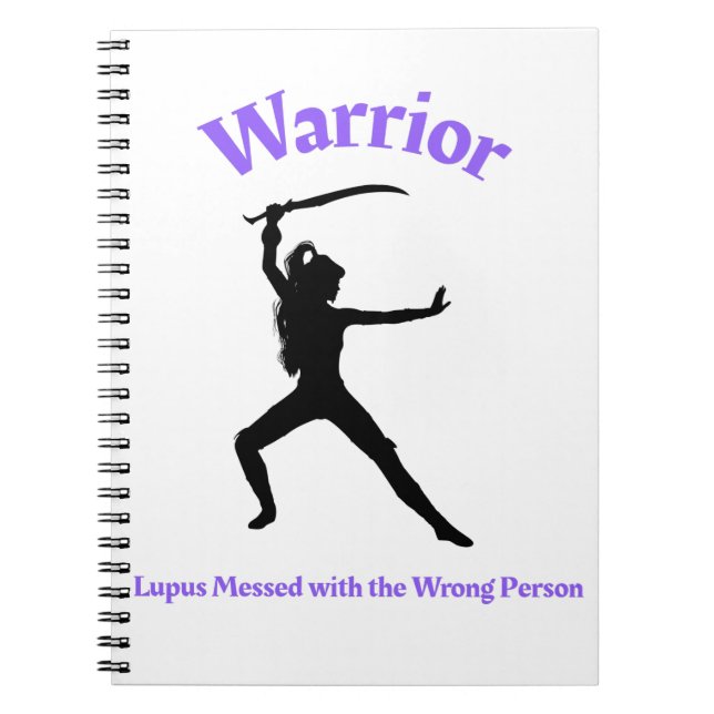 Warrior – Lupus Messed with the Wrong Person Notebook (Front)