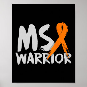 Warrior Multiple Sclerosis Awareness Month  Poster