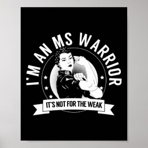Warrior Nftw Multiple Sclerosis Awareness Ms Warri Poster