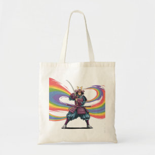 Warrior of Pride LGBTQ+ Samurai warrior Tote Bag