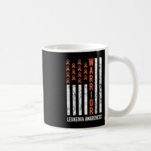 Warrior Orange Ribbon Leukaemia Cancer Awareness  Coffee Mug