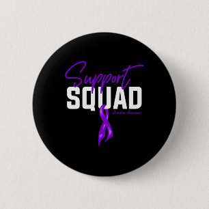 Warrior Overdose Awareness Month Support Squad Pur 6 Cm Round Badge